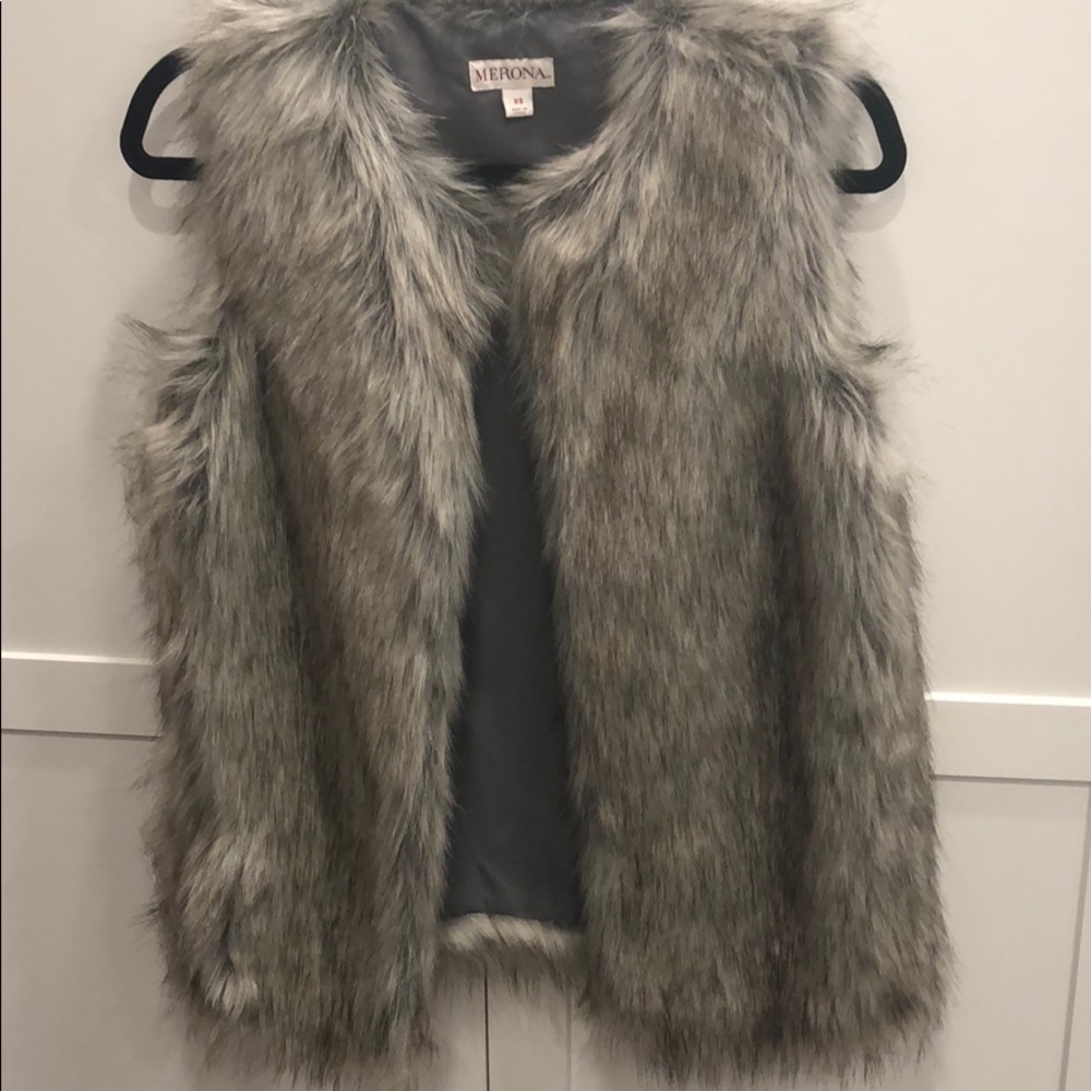 Merona Faux Fur Vest